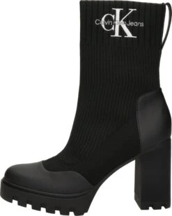 Calvin Klein Platform Boot Sock Dames Enkellaars - Zwart - Maat 39 -Skechers Verkoopwinkel 954x1200 2
