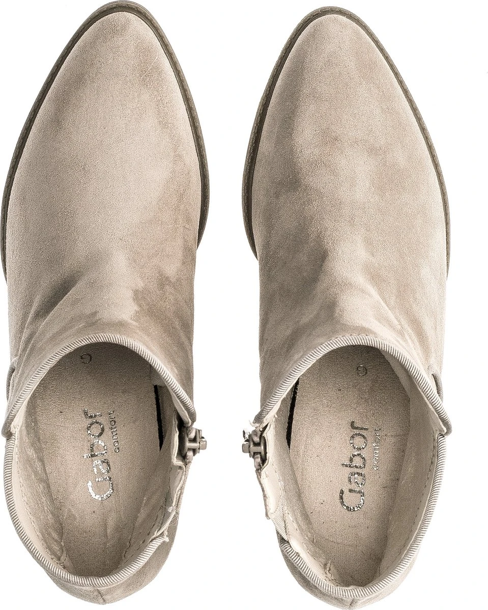Gabor Enkellaarsjes Taupe Suede - Dames - Maat 41 16 Gabor Enkellaarsjes Taupe Suede - Dames - Maat 41 - Afbeelding 16