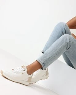 Mexx Sneaker Jade Dames - Wit / Goud - Maat 41 -Skechers Verkoopwinkel 959x1200 8