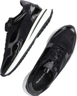 Floris Van Bommel Vrouwen Suède Lage Sneakers / Damesschoenen 85351 - Zwart - Maat 38 -Skechers Verkoopwinkel 959x1200 9