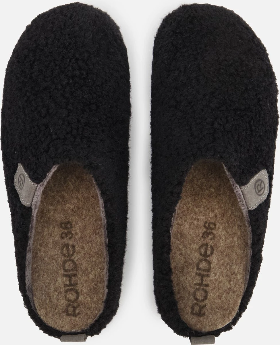 Rohde Pantoffels Zwart Synthetisch - Dames - Maat 39 2 Rohde Pantoffels Zwart Synthetisch - Dames - Maat 39 - Afbeelding 2