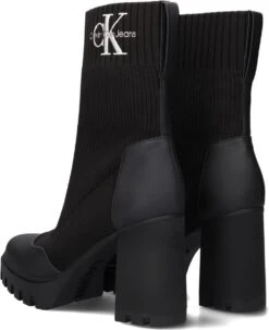 Calvin Klein Platform Boot Sock Dames Enkellaars - Zwart - Maat 39 -Skechers Verkoopwinkel 977x1200 2