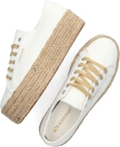Superga 2790 Drill Denim Rope Lage Sneakers - Dames - Wit - Maat 39 -Skechers Verkoopwinkel 977x1200 4