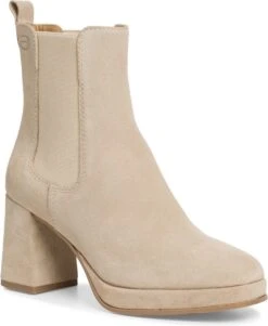 Tamaris Enkellaarsjes Beige Leer - Dames - Maat 40 -Skechers Verkoopwinkel 986x1200 2