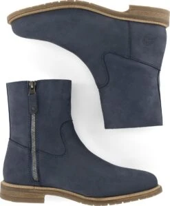 Travelin' Lessay Nubuck - Leren Dames Enkellaars - Blauw Leer - Maat 36 -Skechers Verkoopwinkel 990x1200 6