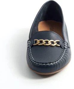Gabylou - Mocassins Comfort Leer Ketting - Model Mercedes - Marine 38 -Skechers Verkoopwinkel 991x1200 1