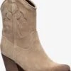 TwoDay Suede Dames Cowboy Western Laarsjes - Beige - Maat 40 - Echt Leer -Skechers Verkoopwinkel 991x1200 3
