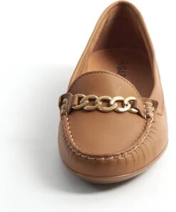 Gabylou - Mocassins Comfort Leer Ketting - Model Mercedes - Camel 42 -Skechers Verkoopwinkel 994x1200 3