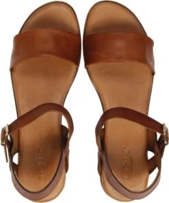 Red Rag Sandalen Dames / Damesschoenen - Leer - Sleehak Hoogte 4 Cm - 79370 - Cognac - Maat 39 -Skechers Verkoopwinkel 999x1200 3